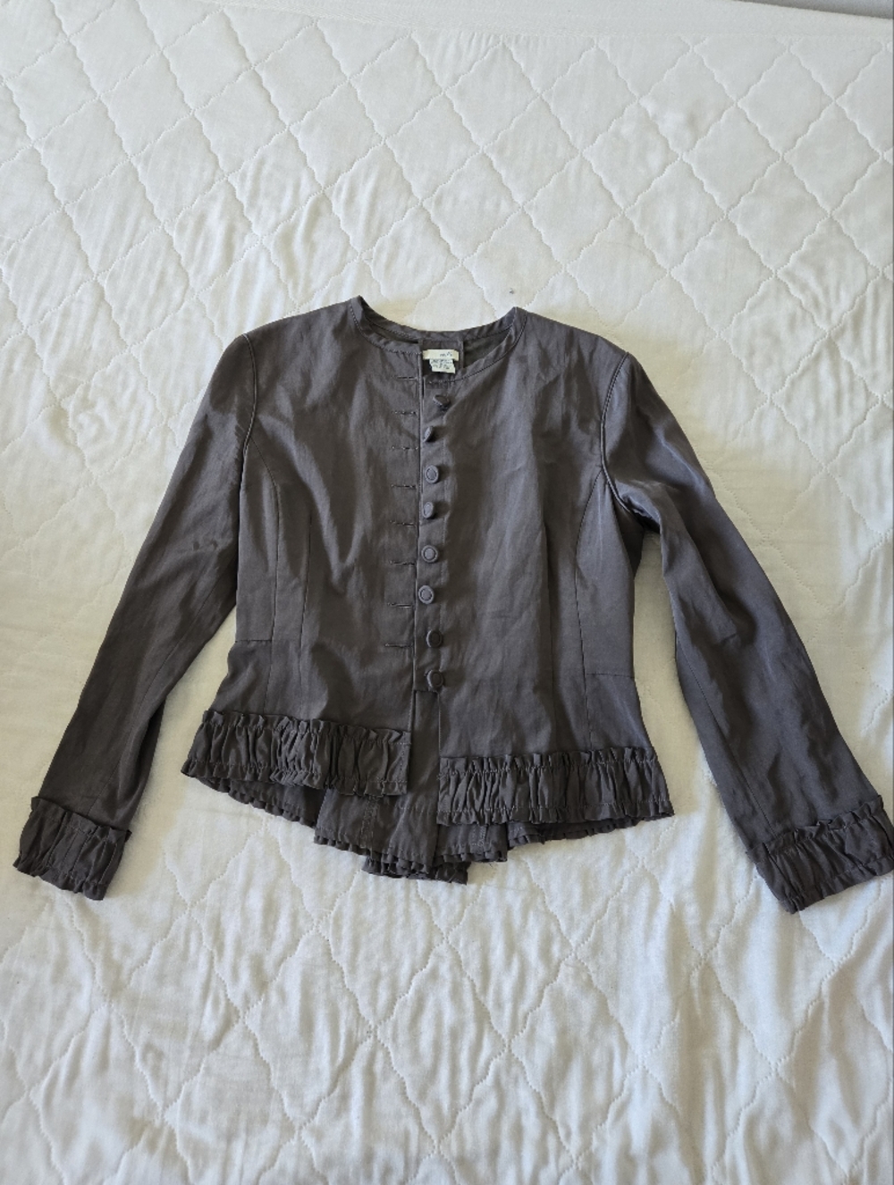 Anthropologie Odille Ruffled Jacket
